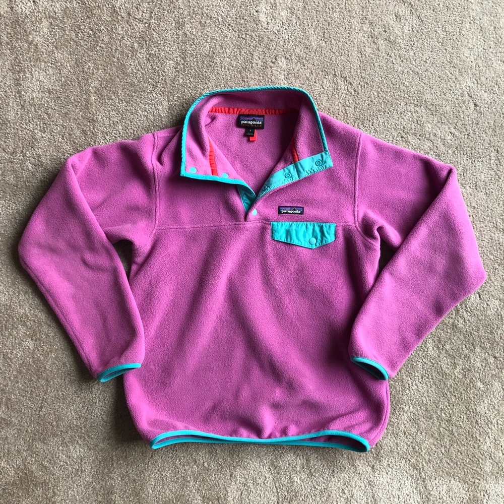 Pink Patagonia Synchilla Pullover